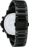 Buy Shop Tommy Hilfiger Daniel Black Dial Black Steel Strap Watch for Men - 1710414 USA Online