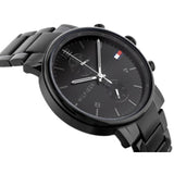 Buy Shop Tommy Hilfiger Daniel Black Dial Black Steel Strap Watch for Men - 1710414 USA Online