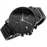 Buy Shop Tommy Hilfiger Daniel Black Dial Black Steel Strap Watch for Men - 1710414 USA Online