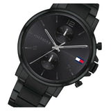 Buy Shop Tommy Hilfiger Daniel Black Dial Black Steel Strap Watch for Men - 1710414 USA Online