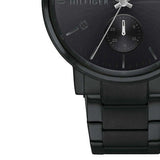 Buy Shop Tommy Hilfiger Daniel Black Dial Black Steel Strap Watch for Men - 1710414 USA Online