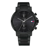 Buy Shop Tommy Hilfiger Daniel Black Dial Black Steel Strap Watch for Men - 1710414 USA Online