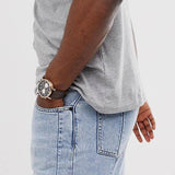 Buy Shop Tommy Hilfiger Daniel Black Dial Brown Leather Strap Watch for Men - 1710379 USA Online