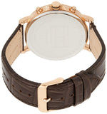 Buy Shop Tommy Hilfiger Daniel Black Dial Brown Leather Strap Watch for Men - 1710379 USA Online