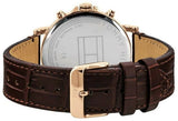 Buy Shop Tommy Hilfiger Daniel Black Dial Brown Leather Strap Watch for Men - 1710379 USA Online