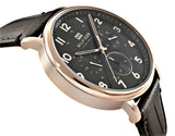 Buy Shop Tommy Hilfiger Daniel Black Dial Brown Leather Strap Watch for Men - 1710379 USA Online