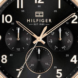 Buy Shop Tommy Hilfiger Daniel Black Dial Brown Leather Strap Watch for Men - 1710379 USA Online