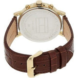 Buy Shop Tommy Hilfiger Daniel Blue Dial Brown Leather Strap Watch for Men - 1710380 USA Online