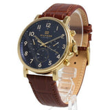 Buy Shop Tommy Hilfiger Daniel Blue Dial Brown Leather Strap Watch for Men - 1710380 USA Online