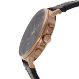 Buy Shop Tommy Hilfiger Daniel Blue Dial Brown Leather Strap Watch for Men - 1710418 USA Online
