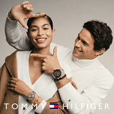 Buy Shop Tommy Hilfiger Daniel Chronograph Blue Dial Gold Steel Strap Watch for Men - 1710384 USA Online