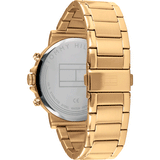 Buy Shop Tommy Hilfiger Daniel Chronograph Blue Dial Gold Steel Strap Watch for Men - 1710384 USA Online