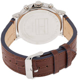Buy Shop Tommy Hilfiger Daniel Grey Dial Brown Leather Strap Watch for Men - 1710416 USA Online