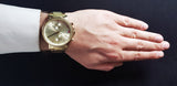 Buy Shop Tommy Hilfiger Daniel White Dial Gold Steel Strap Watch for Men - 1710415 USA Online