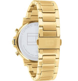 Buy Shop Tommy Hilfiger Daniel White Dial Gold Steel Strap Watch for Men - 1710415 USA Online
