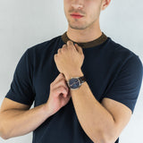 Buy Shop Tommy Hilfiger Deacan Blue Dial Brown Leather Strap Watch for Men - 1791549 USA Online