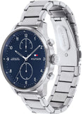 Buy Shop Tommy Hilfiger Deacan Blue Dial Silver Steel Strap Watch for Men - 1791551 USA Online