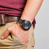Buy Shop Tommy Hilfiger Deacon Analog Black Dial Black Mesh Bracelet Watch for Men - 1791547 USA Online