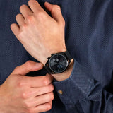 Buy Shop Tommy Hilfiger Deacon Analog Black Dial Black Mesh Bracelet Watch for Men - 1791547 USA Online