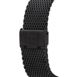 Buy Shop Tommy Hilfiger Deacon Analog Black Dial Black Mesh Bracelet Watch for Men - 1791547 USA Online