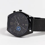 Buy Shop Tommy Hilfiger Deacon Analog Black Dial Black Mesh Bracelet Watch for Men - 1791547 USA Online