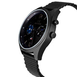 Buy Shop Tommy Hilfiger Deacon Analog Black Dial Black Mesh Bracelet Watch for Men - 1791547 USA Online