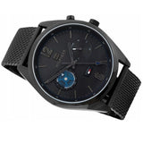 Buy Shop Tommy Hilfiger Deacon Analog Black Dial Black Mesh Bracelet Watch for Men - 1791547 USA Online