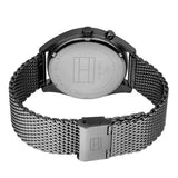 Buy Shop Tommy Hilfiger Deacon Multifunction Black Dial Black Mesh Bracelet Watch for Men - 1791546 USA Online