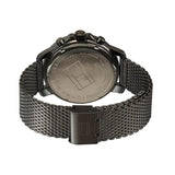 Buy Shop Tommy Hilfiger Deacon Multifunction Black Dial Black Mesh Bracelet Watch for Men - 1791546 USA Online