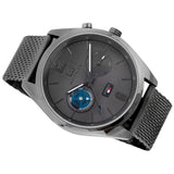 Buy Shop Tommy Hilfiger Deacon Multifunction Black Dial Black Mesh Bracelet Watch for Men - 1791546 USA Online