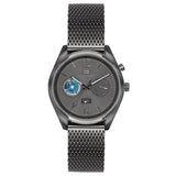 Buy Shop Tommy Hilfiger Deacon Multifunction Black Dial Black Mesh Bracelet Watch for Men - 1791546 USA Online