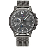 Buy Shop Tommy Hilfiger Deacon Multifunction Black Dial Black Mesh Bracelet Watch for Men - 1791546 USA Online