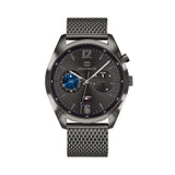 Buy Shop Tommy Hilfiger Deacon Multifunction Black Dial Black Mesh Bracelet Watch for Men - 1791546 USA Online