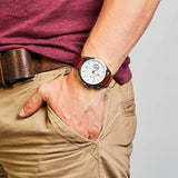 Buy Shop Tommy Hilfiger Deacon White Dial Brown Leather Strap Watch for Men - 1791550 USA Online