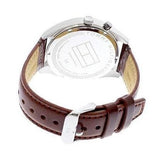 Buy Shop Tommy Hilfiger Deacon White Dial Brown Leather Strap Watch for Men - 1791550 USA Online