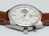 Buy Shop Tommy Hilfiger Deacon White Dial Brown Leather Strap Watch for Men - 1791550 USA Online