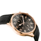 Buy Shop Tommy Hilfiger Dean Chronograph Quartz Black Dial Black Leather Strap Watch for Men - 1791273 USA Online