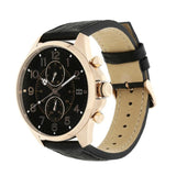 Buy Shop Tommy Hilfiger Dean Chronograph Quartz Black Dial Black Leather Strap Watch for Men - 1791273 USA Online