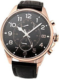 Buy Shop Tommy Hilfiger Dean Chronograph Quartz Black Dial Black Leather Strap Watch for Men - 1791273 USA Online