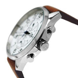 Buy Shop Tommy Hilfiger Dean Quartz Multifunction White Dial Brown Leather Strap Watch for Men - 1791274 USA Online