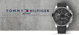 Buy Shop Tommy Hilfiger Decker Black Dial Black Leather Strap Watch for Men - 1791563 USA Online