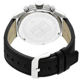 Buy Shop Tommy Hilfiger Decker Black Dial Black Leather Strap Watch for Men - 1791563 USA Online