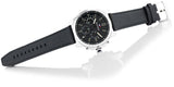 Buy Shop Tommy Hilfiger Decker Black Dial Black Leather Strap Watch for Men - 1791563 USA Online