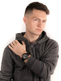 Buy Shop Tommy Hilfiger Decker Black Dial Black Rubber Strap Watch for Men - 1791352 USA Online