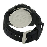 Buy Shop Tommy Hilfiger Decker Black Dial Black Rubber Strap Watch for Men - 1791352 USA Online