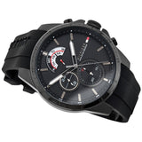 Buy Shop Tommy Hilfiger Decker Black Dial Black Rubber Strap Watch for Men - 1791352 USA Online