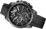 Buy Shop Tommy Hilfiger Decker Black Dial Black Rubber Strap Watch for Men - 1791352 USA Online