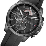 Buy Shop Tommy Hilfiger Decker Black Dial Black Rubber Strap Watch for Men - 1791352 USA Online