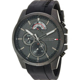 Buy Shop Tommy Hilfiger Decker Black Dial Black Rubber Strap Watch for Men - 1791352 USA Online