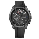 Buy Shop Tommy Hilfiger Decker Black Dial Black Rubber Strap Watch for Men - 1791352 USA Online